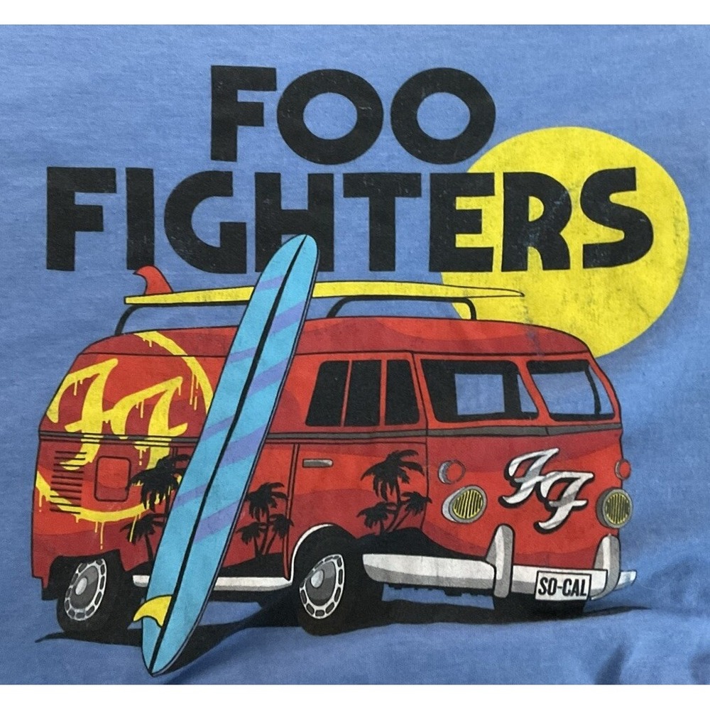 Foo Fighters Surf Southern California SO-CAL VW Bug Band Shirt Sz XXL